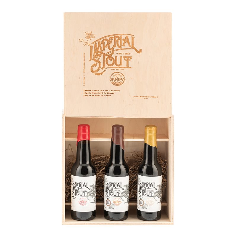 Sknipa Imperial Stout Wooden Box 3x330ml